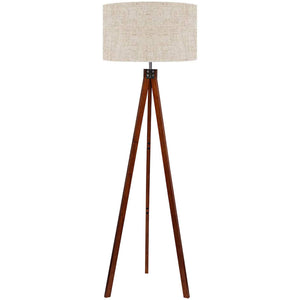 Wood Tripod Floor Lamp, Mid Century Modern