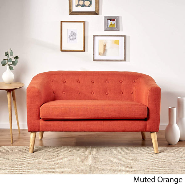Loveseat, Mid Century modern, Orange
